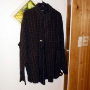 Arrow grey plaid long sleeve size 17